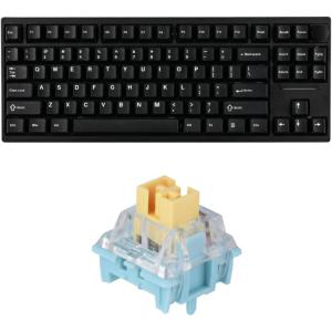 imageEPOMAKER P87 TKL Aluminum Wireless Gaming Keyboard Wisteria Linear Switch35 Pieces Sea Salt Silent Mechanical Keyboard Switches Set