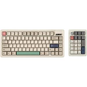 imageEPOMAKER RT82 Wireless Mechanical Keyboard with ScreenEK21 VIA Gasket Number Pad with 1000mAh Battery