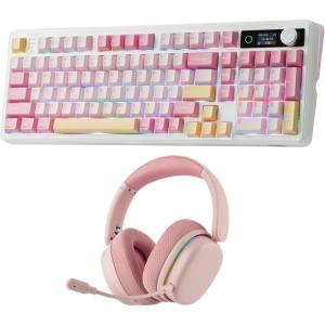 imageEPOMAKER TH99 PRO 96 Mechanical Keyboard with Screen amp KnobG7 Pro Wireless Gaming Headset