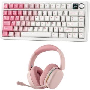 imageEPOMAKER X Aula F75 MAX Wireless Mechanical Keyboard with TFT Screen and KnobG7 Pro Wireless Gaming Headset