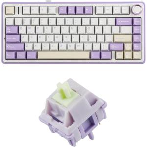 imageEPOMAKER x Aula F75 Gasket Mechanical Keyboard30 PCS Wisteria 39gf Linear Mechanical Keyboard Switches