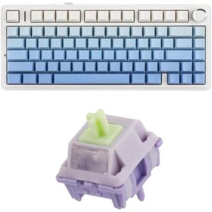 imageEPOMAKER x Aula F75 Gasket Mechanical Keyboard35 Pieces Wisteria V2 Linear 38gf Keyboard Switches Set