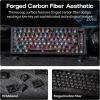 imageEPOMAKER SmokFiber Keycaps Set  120 Keys SidePrinted PC ShineThrough Keycaps Cherry Profile NonSlip MXStem Compatible for 6168848798100104 ANSI Layout Mechanical Gaming Keyboards