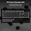 imageEPOMAKER SmokFiber Keycaps Set  120 Keys SidePrinted PC ShineThrough Keycaps Cherry Profile NonSlip MXStem Compatible for 6168848798100104 ANSI Layout Mechanical Gaming Keyboards