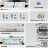imageEPOMAKER Split70 Wireless Ergonomic Keyboard with QMKVIA and Knob Mechanical Gaming Keyboard with RGB HotSwap Creamy Linear Switch PBT Keycap Gasket Mac Modifier 70 Split Layout WhiteWhite