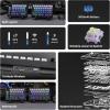 imageEPOMAKER Split70 Wireless Ergonomic Keyboard with QMKVIA and Knob Mechanical Gaming Keyboard with RGB HotSwap Creamy Linear Switch PBT Keycap Gasket Mac Modifier 70 Split Layout WhiteBlack