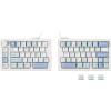 imageEPOMAKER Split70 Wireless Ergonomic Keyboard with QMKVIA and Knob Mechanical Gaming Keyboard with RGB HotSwap Creamy Linear Switch PBT Keycap Gasket Mac Modifier 70 Split Layout WhiteWhite