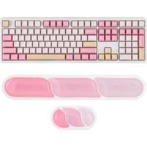 imageEPOMAKER TH108 Full Size Mechanical KeyboardCloudGel Wrist Rest for Keyboard and Mouse