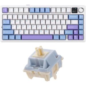 imageEPOMAKER X Aula F75 MAX Wireless Mechanical Keyboard with TFT Screen and KnobSorane 39gf Gaming Keyboard Switches Set