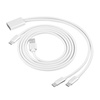 image:imageEPOMAKER 2in1 USBC Dual 8K Gaming Keyboard Cable Single Crystal Copper Braided Charging CableUSB A to Type C for Mechanical KeyboardsMagnetic KeyboardMiceHubs Black GlossWhite