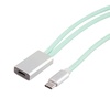 image:imageEPOMAKER 2in1 USBC Dual 8K Gaming Keyboard Cable Single Crystal Copper Braided Charging CableUSB A to Type C for Mechanical KeyboardsMagnetic KeyboardMiceHubs Black GlossGreen