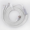 image:imageEPOMAKER 2in1 USBC Dual 8K Gaming Keyboard Cable Single Crystal Copper Braided Charging CableUSB A to Type C for Mechanical KeyboardsMagnetic KeyboardMiceHubs Black GlossWhite