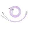 image:imageEPOMAKER 2in1 USBC Dual 8K Gaming Keyboard Cable Single Crystal Copper Braided Charging CableUSB A to Type C for Mechanical KeyboardsMagnetic KeyboardMiceHubs Black GlossPurple