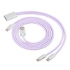 image:imageEPOMAKER 2in1 USBC Dual 8K Gaming Keyboard Cable Single Crystal Copper Braided Charging CableUSB A to Type C for Mechanical KeyboardsMagnetic KeyboardMiceHubs Black GlossPurple