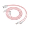 image:imageEPOMAKER 2in1 USBC Dual 8K Gaming Keyboard Cable Single Crystal Copper Braided Charging CableUSB A to Type C for Mechanical KeyboardsMagnetic KeyboardMiceHubs Black GlossPink