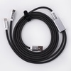 image:imageEPOMAKER 2in1 USBC Dual 8K Gaming Keyboard Cable Single Crystal Copper Braided Charging CableUSB A to Type C for Mechanical KeyboardsMagnetic KeyboardMiceHubs Black GlossBlack