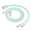 image:imageEPOMAKER 2in1 USBC Dual 8K Gaming Keyboard Cable Single Crystal Copper Braided Charging CableUSB A to Type C for Mechanical KeyboardsMagnetic KeyboardMiceHubs Black GlossGreen