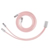 image:imageEPOMAKER 2in1 USBC Dual 8K Gaming Keyboard Cable Single Crystal Copper Braided Charging CableUSB A to Type C for Mechanical KeyboardsMagnetic KeyboardMiceHubs Black GlossPink