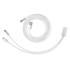 image:imageEPOMAKER 2in1 USBC Dual 8K Gaming Keyboard Cable Single Crystal Copper Braided Charging CableUSB A to Type C for Mechanical KeyboardsMagnetic KeyboardMiceHubs Black GlossWhite