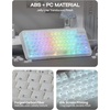 image:imageEPOMAKER Frost Jelly Keycaps Set  126 Keys Forged Carbon Fiber Keycaps Cherry Profile ABSPC MXStyle Compatible for 6168848798100104108 ANSI Layout Mechanical Gaming Keyboards BlueWhite