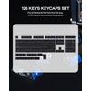 image:imageEPOMAKER Frost Jelly Keycaps Set  126 Keys Forged Carbon Fiber Keycaps Cherry Profile ABSPC MXStyle Compatible for 6168848798100104108 ANSI Layout Mechanical Gaming Keyboards BlueBlack