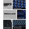 image:imageEPOMAKER Frost Jelly Keycaps Set  126 Keys Forged Carbon Fiber Keycaps Cherry Profile ABSPC MXStyle Compatible for 6168848798100104108 ANSI Layout Mechanical Gaming Keyboards BlueBlack