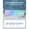 image:imageEPOMAKER Frost Jelly Keycaps Set  126 Keys Forged Carbon Fiber Keycaps Cherry Profile ABSPC MXStyle Compatible for 6168848798100104108 ANSI Layout Mechanical Gaming Keyboards BlueBlue