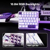 image:imageEPOMAKER HE30 OneHanded Wired Hall Effect Keyboard SOCD amp Snap Key 8K Polling amp 0125ms Adjustable Trigger PBT Keycap RGB Custom Software Gaming Keyboard for PCGamer