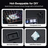 image:imageEPOMAKER HE75 V2 Hall Effect Gaming Keyboard 8K Polling amp 01ms 8000mAh amp 24GhzBT Hot Swap Key amp Knob 0005mm Adjustable Actuation Rapid Triggering Creamy amp Thocky BlackBlack