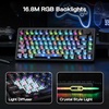 image:imageEPOMAKER HE75 V2 Hall Effect Gaming Keyboard 8K Polling amp 01ms 8000mAh amp 24GhzBT Hot Swap Key amp Knob 0005mm Adjustable Actuation Rapid Triggering Creamy amp Thocky BlackBlack