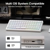 image:imageEPOMAKER Hack70 Wireless Mechanical Keyboard with QMKVIA 24GhzBTWired Gasket HotSwap RGB DyeSub PBT Keycap 65 Ortholinear Layout Wireless Gaming Keyboard for MacWin