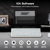 image:imageEPOMAKER Hack70 Wireless Mechanical Keyboard with QMKVIA 24GhzBTWired Gasket HotSwap RGB DyeSub PBT Keycap 65 Ortholinear Layout Wireless Gaming Keyboard for MacWin