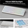 image:imageEPOMAKER Hack70 Wireless Mechanical Keyboard with QMKVIA 24GhzBTWired Gasket HotSwap RGB DyeSub PBT Keycap 65 Ortholinear Layout Wireless Gaming Keyboard for MacWin