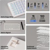 image:imageEPOMAKER Hack70 Wireless Mechanical Keyboard with QMKVIA 24GhzBTWired Gasket HotSwap RGB DyeSub PBT Keycap 65 Ortholinear Layout Wireless Gaming Keyboard for MacWin