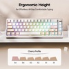 image:imageEPOMAKER Opalux Keycaps Set  134 Keys PBT Keycaps with Exquisite Seashell Pattern Cherry Profile MXStyle Compatible for 606575TKL1800Full Size ANSIISO Layout Mechanical Gaming Keyboards