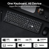 image:imageEPOMAKER X Aula F108 PRO V2 Wireless Gaming Keyboard with 10000mAh Battery DotMatrix Display RGB Backlit Full Size Mechanical Keyboard for MacPCAndroid Retro White ReaperBlack