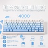 image:imageEPOMAKER x Aula F75 Gasket Mechanical KeyboardOpalux Keycaps Set  134 Keys PBT Keycaps with Exquisite Seashell Pattern