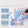 image:imageEPOMAKER x Aula F75 Gasket Mechanical KeyboardOpalux Keycaps Set  134 Keys PBT Keycaps with Exquisite Seashell Pattern