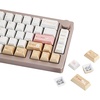 image:imageEPOMAKER Opalux Keycaps Set  134 Keys PBT Keycaps with Exquisite Seashell Pattern Cherry Profile MXStyle Compatible for 606575TKL1800Full Size ANSIISO Layout Mechanical Gaming Keyboards