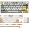 image:imageEPOMAKER TH80 V2 75 Wireless Mechanical Keyboard with Metal KnobOpalux Keycaps Set  134 Keys PBT Keycaps with Exquisite Seashell Pattern