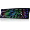 image:imageEPOMAKER X Aula F108 PRO V2 Wireless Gaming Keyboard with 10000mAh Battery DotMatrix Display RGB Backlit Full Size Mechanical Keyboard for MacPCAndroid Retro White ReaperBlack