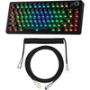 image:imageEPOMAKER X Aula F75 MAX Wireless Mechanical Keyboard with TFT Screen and KnobMix 18m Coiled Keyboard Cable