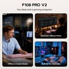 image:imageEPOMAKER X Aula F108 PRO V2 Wireless Gaming Keyboard with 10000mAh Battery DotMatrix Display RGB Backlit Full Size Mechanical Keyboard for MacPCAndroid Pink Silent Cotton CandyPink