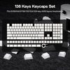 image:imageEPOMAKER Phos Keycaps Set  136 Keys SidePrinted Shine Through Keycaps Cherry Profile PBTPC MXStem Compatible for 6168848798100104 ANSI Layout Mechanical Gaming Keyboards