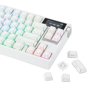 image:imageEPOMAKER Phos Keycaps Set  136 Keys SidePrinted Shine Through Keycaps Cherry Profile PBTPC MXStem Compatible for 6168848798100104 ANSI Layout Mechanical Gaming Keyboards