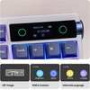 image:imageEPOMAKER TH108 PRO Full Size Mechanical Keyboard with Screen amp KnobFrost Jelly Keycaps Set  126 Keys Forged Carbon Fiber Keycaps