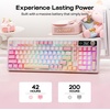 image:imageEPOMAKER TH99 PRO 96 Mechanical Keyboard with Screen amp KnobFrost Jelly Keycaps Set  126 Keys Forged Carbon Fiber Keycaps