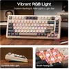 image:imageEPOMAKER X Aula EA75 MAX Wireless Gaming Keyboard with Screen amp Knob 5000mAh HotSwap Lubed Switches RGB Backlit Creamy Gasket 75 Mechanical Keyboard Retro White Reaper SwitchRetro White