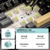 image:imageEPOMAKER X Aula EA75 MAX Wireless Gaming Keyboard with Screen amp Knob 5000mAh HotSwap Lubed Switches RGB Backlit Creamy Gasket 75 Mechanical Keyboard Retro White Reaper SwitchBlack