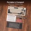 image:imageEPOMAKER X Aula EA75 MAX Wireless Gaming Keyboard with Screen amp Knob 5000mAh HotSwap Lubed Switches RGB Backlit Creamy Gasket 75 Mechanical Keyboard Retro White Reaper SwitchRetro White